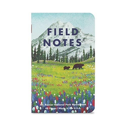 Field Notes: National Parks Series (Series B - Grand Canyon, Joshua Tree, Mount Rainier) - Graph Paper Memo Book 3-Pack - 3.5 x 5.5 Inch - color: Series B - Grand Canyon, Joshua Tree, Mount Rainier