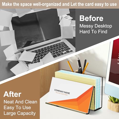 Boloyo Acrylic Index Card Display Holder, 3 X 5 inch, 1PCClear Cards Holder Stand Organizer Desktop Business Card Holders for Home Office School Desktop Card Storage 200 Capacity - color: 3 X 5 inch, size: 1PC