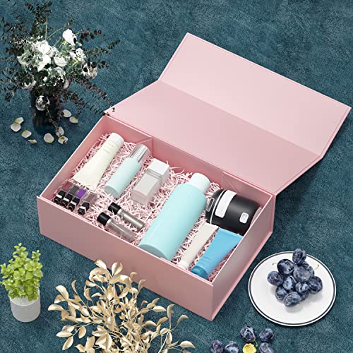 RYDDOY Pink Gift Box, 9.5x6x3'' Gift Boxes with Lids for Presents - color: Pink, size: 9.5 x 6 x 3 Inch