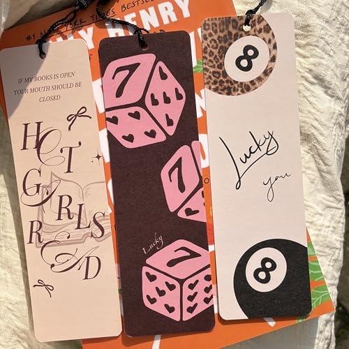 10pcs Cute Bookmarks Set, Aesthetic Bookish Gifts for Women (Red) - color: Red