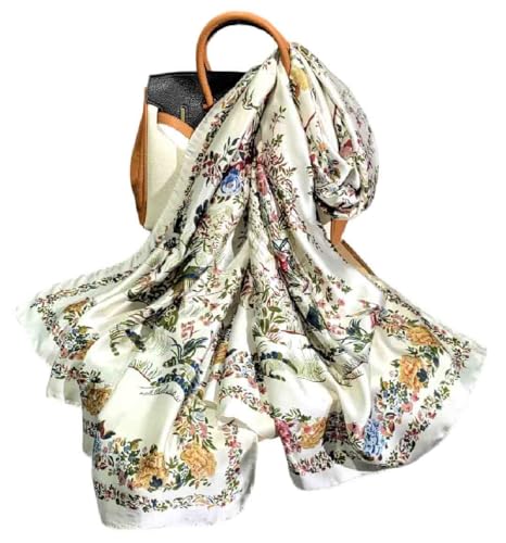 Acotavie Scarfs for Women Dressy Fashion Scarves Long Floral Pattern Scarf - color: C030