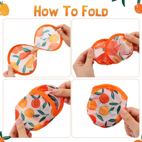 Gejoy 24 Pcs Vibrant Style Foldable Hand Fans Flying Disc 8 Style - color: Vibrant Style