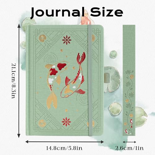 TIEFOSSI A5 Dotted Journal Notebook 190 Pages for Women & Men - color: Green, size: A5-Dotted