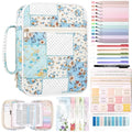XKDOUS Bible Cover for Women Bible Bag Kit Church Book Holder Carrying Case - color: Dot Patchwork