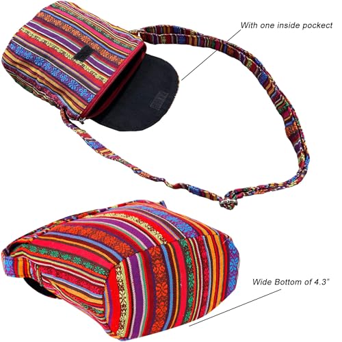 Satchel Saddle Pocket Swing pack Bag Collection Messenger Shoulder Bag Travel Purse Wallet - color: Multiple Color I
