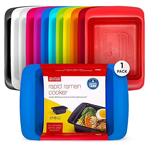 Rapid Ramen Cooker | Microwavable Cookware for Instant Ramen | BPA Free and Dishwasher Safe | Perfect for Dorm, Small Kitchen or Office | Blue - color: Blue, size: 1 Pack Standard