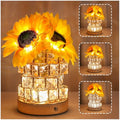 Birthday Gifts for Women/Mom Sunflower Cordless Table Lamp - style: O-square
