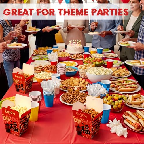 Sabary 50 Pcs 8 oz Chinese Take out Boxes Paper Food Containers