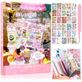 1300Pcs Japanese Sticker Book for Journaling Adult, Cute Scrapbook Stickers - style: Be 45 Sheet Time
