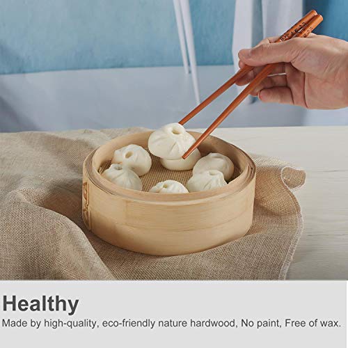 Chopstick Reusable Chinese FU/Fortune Chopsticks with Holder and Carrying Bag Chinese Traditional Stylish Gift Set（2 Pairs） - color: FU/Fortune Design (2 Pairs)