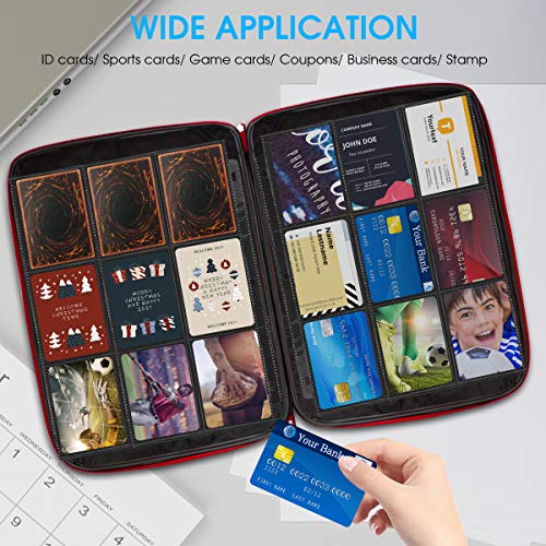 Trading Card Sleeves, JIQEZNL Upgraded 540 Pockets Double Side Baseball Card Sleeves for 3 Ring Binder, 9 Pockets Card Sleeves Binder Sheet for Sport, Pokemon, Yugioh, Business Cards - size: 30 Sheets