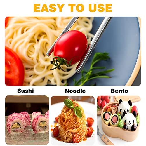 Metal Chopsticks Reusable,Stainless Steel,Titanium Plated,Black Phoenix 1PC