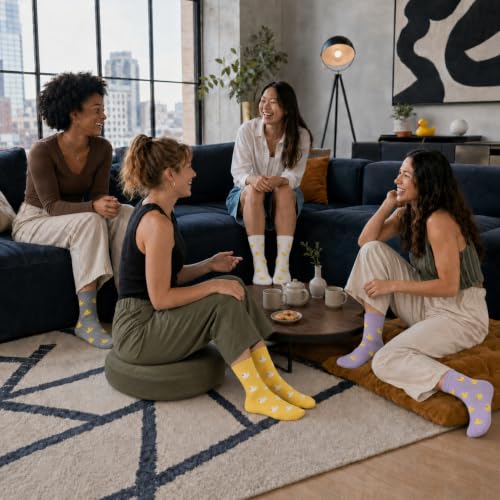 KONY Women's Animal Socks, Cotton Crew Fun Novelty Gifts, 5 Pairs - color: 5 Ducks - 5 Pairs
