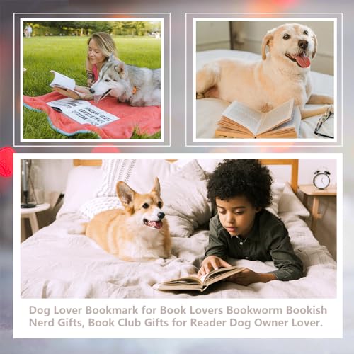 FOKCBOCM Goldendoodle Gifts, Goldendoodle Dog Bookmark for Goldendoodle Dog Lover Book Lovers Bookworm Bookish Nerd, Bookmark Dog Lover, Book Club Gifts for Reader Dog Owner Lover-DX129, Silver - style: Goldendoodle Dog