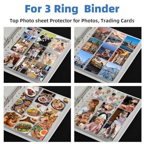 9 Pocket Card Sleeves, Holds 1800 Cards, Trading Card Binder Sleeves - size: 100 Pack