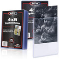 BCW 4x6 Photo & Postcard Topload Holders – 50 Pack | Blue-Tinted 4x6 Toploader Protectors for Photos, Prints & Postcards | Rigid Plastic Toploaders for Display & Storage - size: 50 Pack