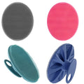 INNERNEED Silicone Body Cleansing Brush Exfoliating Scrubber, Pack of 4 - color: Pink+dark Green+dark Blue+gray