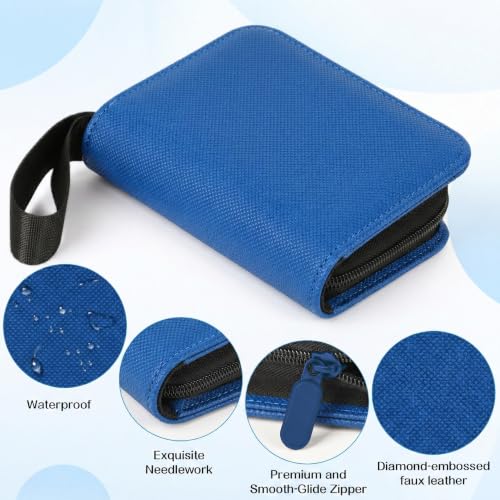 1 Pocket Card Binder–Collectible Trading Card Album,Single Card Holder with 20 Pages,Holds 40 Cards, Side-Loading Mini Binder for TCG,MTG,Sports,Baseball,Football, Small Sports Card Book,Royal Blue - color: Royal Blue