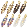 YIERSO 8 Pcs No Bend Hair Clips No Crease Makeup Duckbill Clip for Women