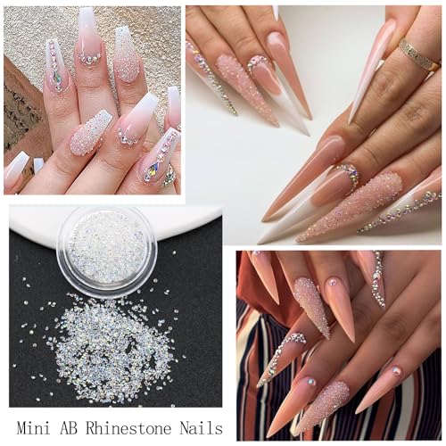 Colorful Flower Nail Charms Rhinestones for Women Nail Design - color: Colorful-10