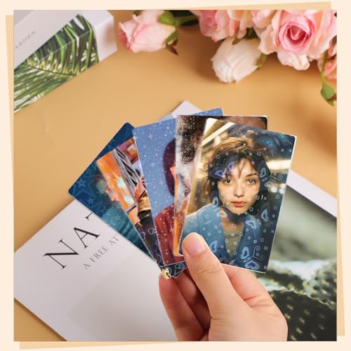 400 Pcs Kpop Photocard Sleeves Holder 58 x 89 mm, Laser Flash Card Covers - style: Holographic Style