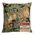 William Morris Lion Tapestry Throw Pillow Cover 18 x 18 in With Zipper - color: Black Lion