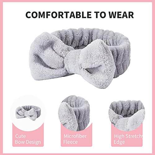 WSYUB Spa Headband,Makeup Headbands,Headband for Washing Face - color: Black White and Grey