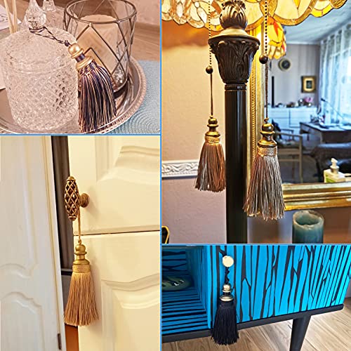 2 Pack Tassel Key Tassel with Loops for Home Decoration - color: Black, size: 2 Pack