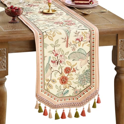 Patdrea Designer Vintage French Velvet Table Runner,12"X71"-Cullom - color: Cullom Velvet, size: 12"*71"