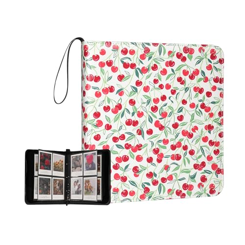 Large Polaroid Photo Album Binder, 240 Pockets. Cherry Print - color: Cherry Print