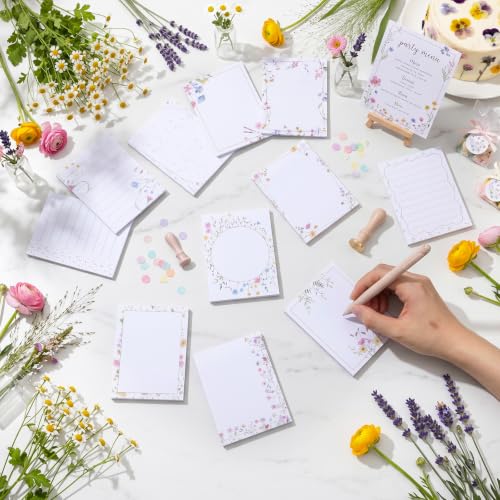 Chiisong 12 Pack Wildflower Sticky Notes Gift, Floral Sticky Notes - style: Fresh Wildflower