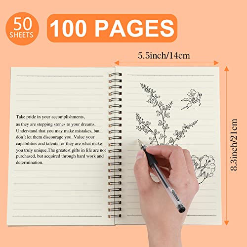 Yahenda 54 Pcs Spiral Notebooks, 1 Subject, Wide Ruled, Assorted Color - color: Assorted Color