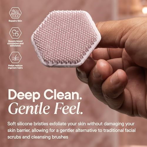 TOOLETRIES Silicone Face Scrubber, Facial Cleansing Brush - Blossom - color: Blossom