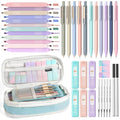 Nicpro School Supplies with Cute Pencil Case, 39 PCS Blue - color: Blue, size: 1 count (Pack of 39)