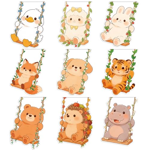 Cute Magnetic Bookmarks Gifts - 9pcs Funny Dog Rabbit Bookmark Gift - style: Wild Animals