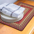 Homespice Cider Barn Jute Braided Table Mats, Rect 10x15 Set of 4 - color: Cider Barn