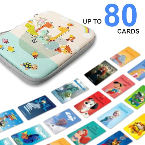 Card Case for Yoto Player Cards, Portable Yoto Card Binder with Zipper & 80 Pockets, Large Capacity Card Ctorage for Yoto Player Card - color: Yoto01-80, size: 4 Pocket