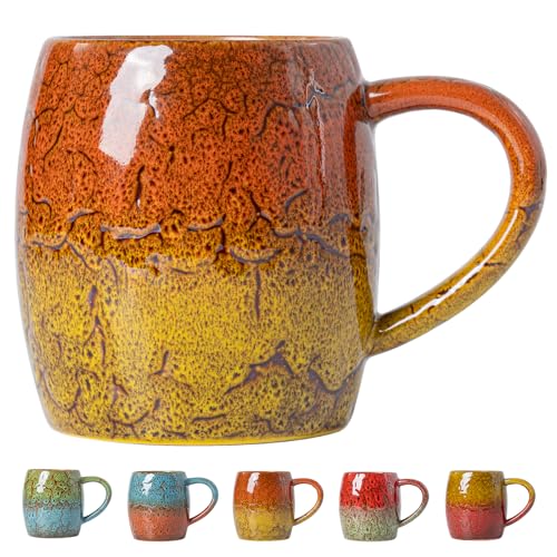 Autumn Honey Ceramic Mug, 22oz Reactive Glaze Mug, Thanksgiving Gift - color: Autumn Honey · GLOW