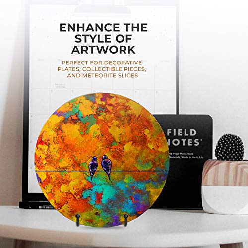 TR-LIFE Plate Stands for Display - 4.5 Inch Plate Holder Display Stand + Metal Frame Holder Stand for Picture, Decorative Plate, Book, Photo Easel - size: 4.5 Inch
