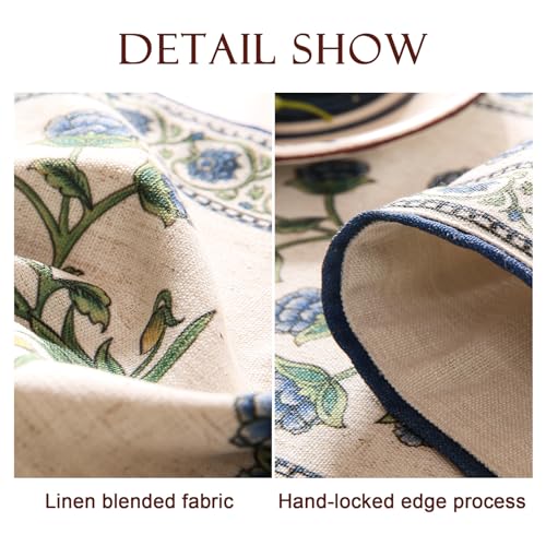 Patdrea Designer Elegant French Linen Table Runner,12"X71"-Ivar B - color: Ivar B Linen, size: 12"*71"