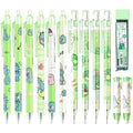 Cute Green Dinosaurs School Supplies,Kawaii Stationery Birthday Gifts,Includes Dinosaurs Erasable Gel Pens,Dinosaurs Mechanical Pencils,Lead Refills,Erasers,for Office School Supplies Women Men - style: dinosaurs