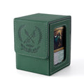 Venssu Elf Themed MTG Deck Box with Commander Display (Green and Grey) - color: Elf
