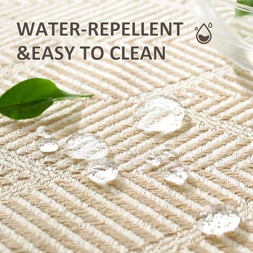 Boho Woven Placemats Set of 4, 14x18 Inch Heat Resistant Dinner Mats - color: Coffee Bd