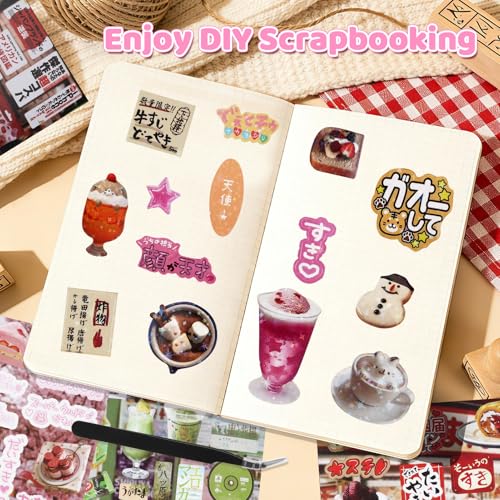 1300Pcs Japanese Sticker Book for Journaling Adult, Cute Scrapbook Stickers - style: Bf 45 Sheet Tale