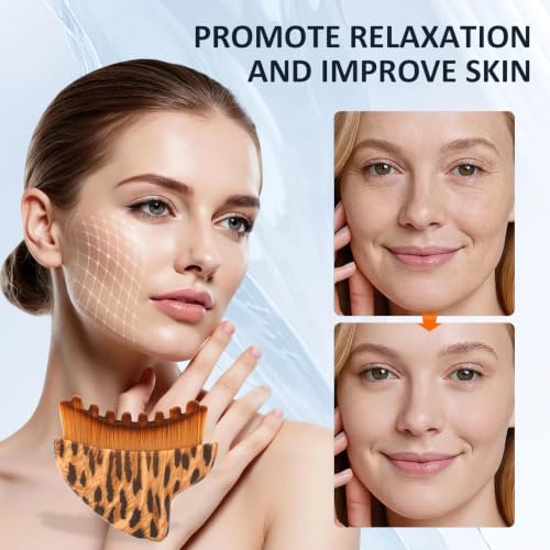 Lymphatic Contour Brush for Face, Face Sculpting Tool for Lymphatic Drainage-2 Pack