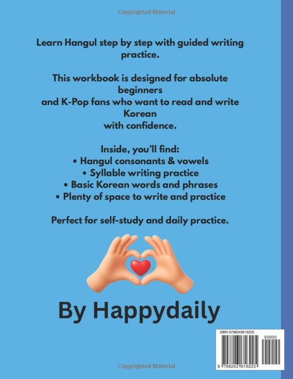 Korean Alphabet with Writing Workbook: A Step-by-Step Hangul Writing Practice for Beginners and K-Pop Fans
