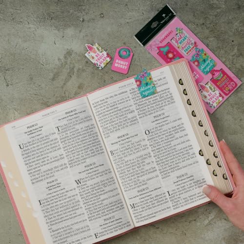 Christian Art Gifts Cute Magnetic Bookmark Set with Bible Verses - color: Sprinkled With Joy