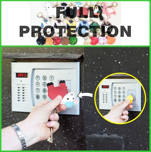 Leather Keychain Holder Protective Case Compatible with Apple AirTag - color: Red Lamb
