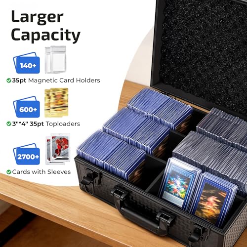 Top Loader Trading Card Storage Case for Sports Cards Graded Cards - color: Ripple