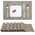 Myir JUN Placemats Set of 6 Kitchen and Dining Table Placemats - color: Caramel, size: Set of 6